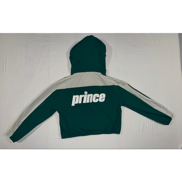 Prince Pickleball Cropped Track Jacket Athletic Zip Hoodie L Windbreaker Women - Picture 3 of 9
